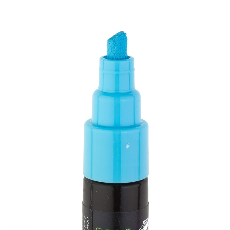 Uchida 483-C-F3 Chisel Tip Bistro Chalk Marker  Fluorescent Blue - Image 3